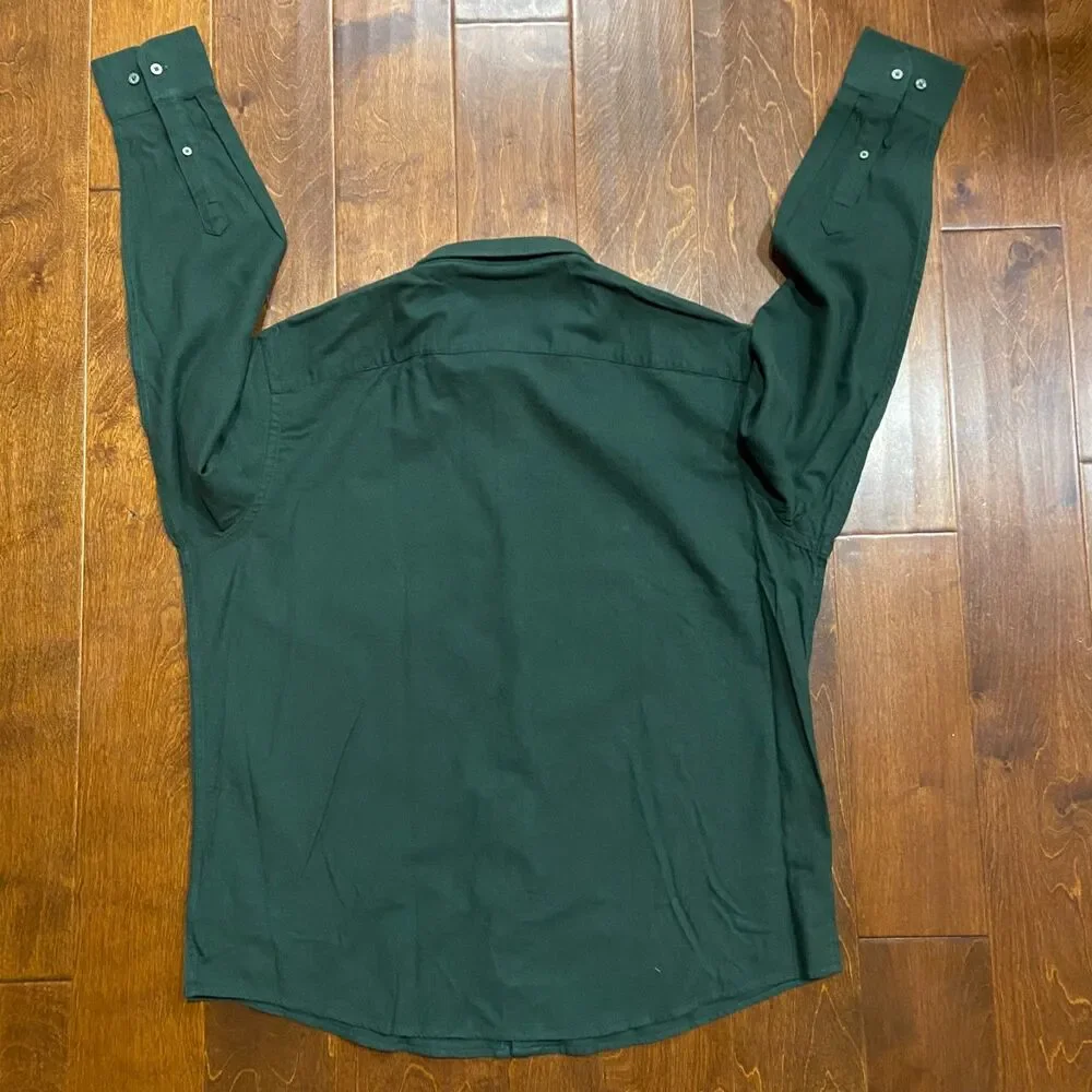 UNTUCKit Casual Sherwood Hunter Green L/S Button Up Shirt NWT Men's Size XXL - Picture 5 of 8